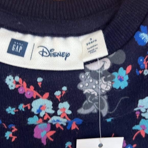NWT Disney Gap Dress Navy Blue with Chambray Skirt Minnie Mouse 3T - Picture 3 of 6